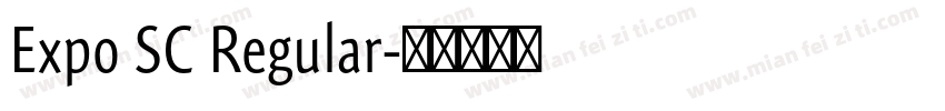 Expo SC Regular字体转换
